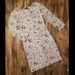 Xhilaration Fitted Long Sleeve Dress